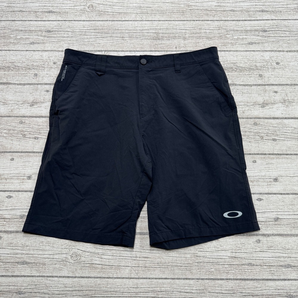 Oakley Golf Shorts Men's 34 Black Regular Fit Activewear Hiking Tech Lightweight